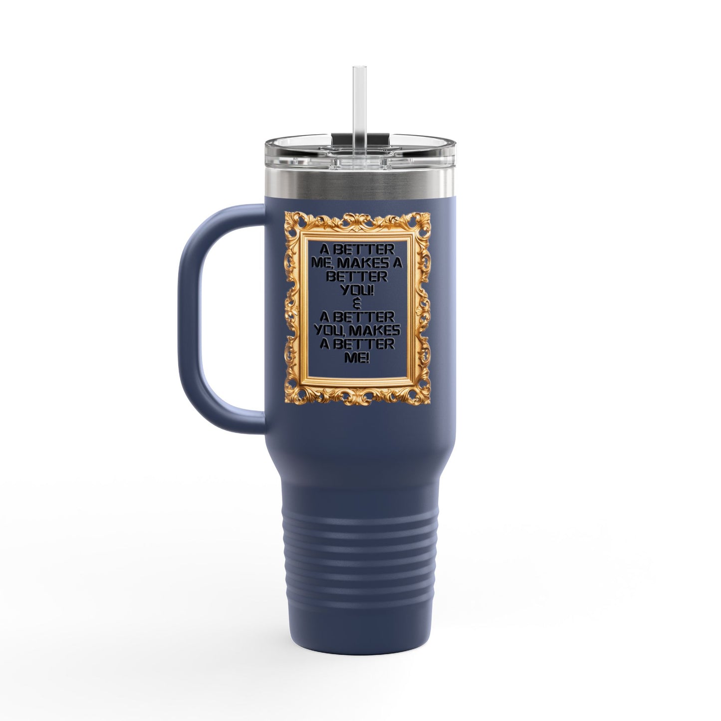 Gold Champion Insulated Travel Mug - 40oz | Perfect for Sports & Celebrations
